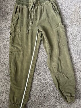 aerie Olive Green Cargo Joggers